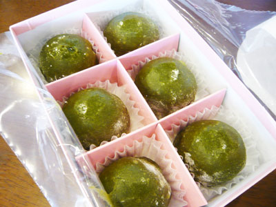 抹茶生クリーム大福